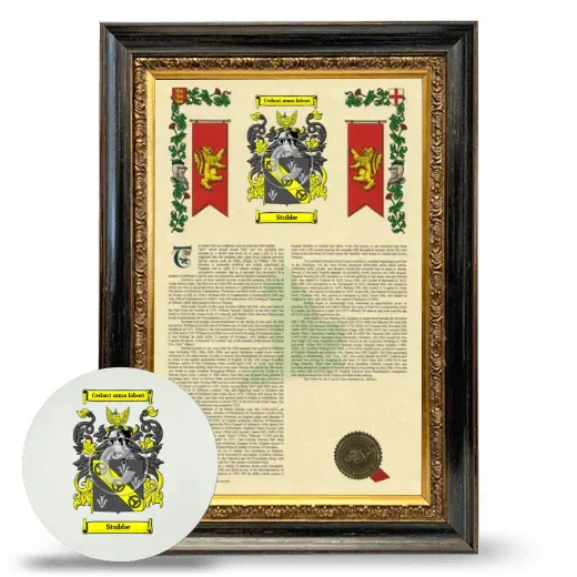 Stubbe Framed Armorial History and Mouse Pad - Heirloom