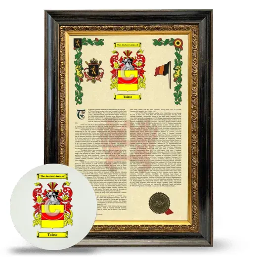 Taisse Framed Armorial History and Mouse Pad - Heirloom
