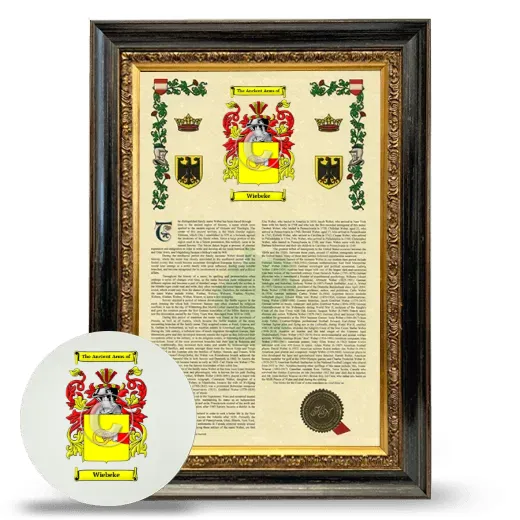 Wiebeke Framed Armorial History and Mouse Pad - Heirloom