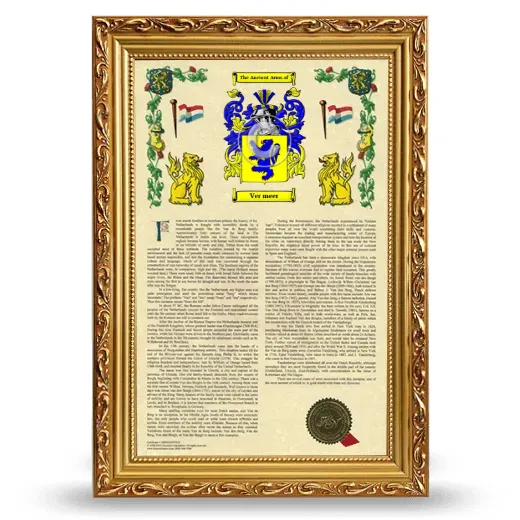 Ver meer Armorial History Framed - Gold