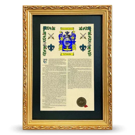 La Fontaine Deluxe Armorial Framed - Gold