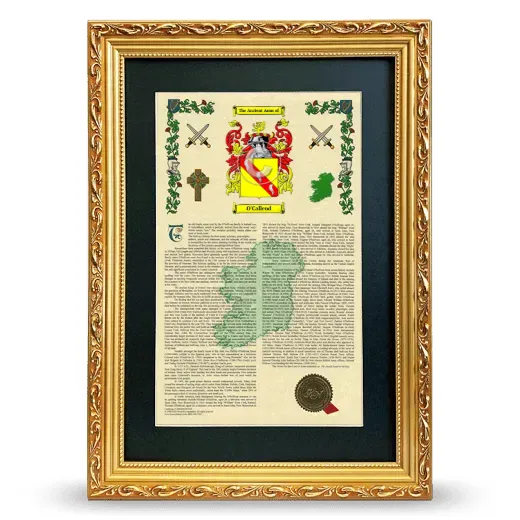 O'Callend Deluxe Armorial Framed - Gold