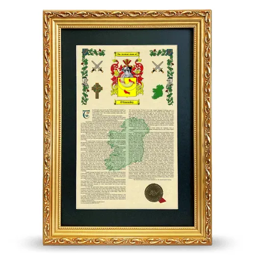 O'Gormley Deluxe Armorial Framed - Gold