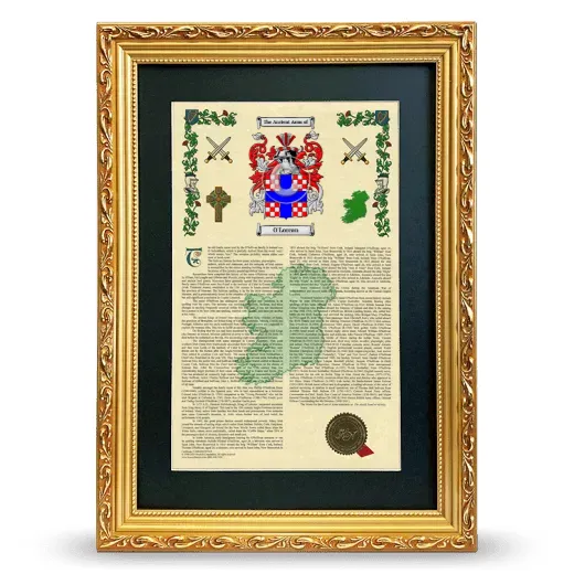O'Lorcan Deluxe Armorial Framed - Gold