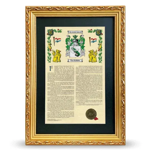 Van Embden Deluxe Armorial Framed - Gold