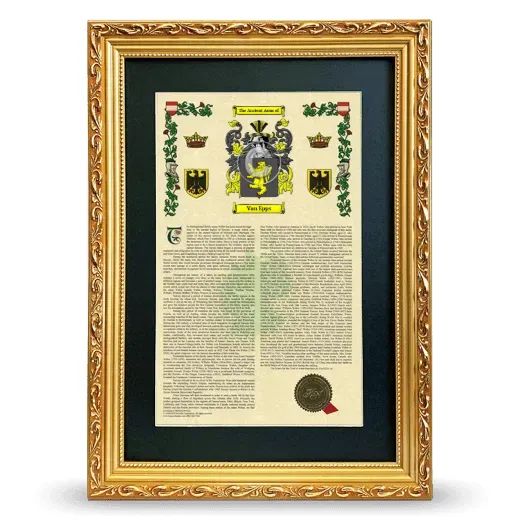 Van Epps Deluxe Armorial Framed - Gold