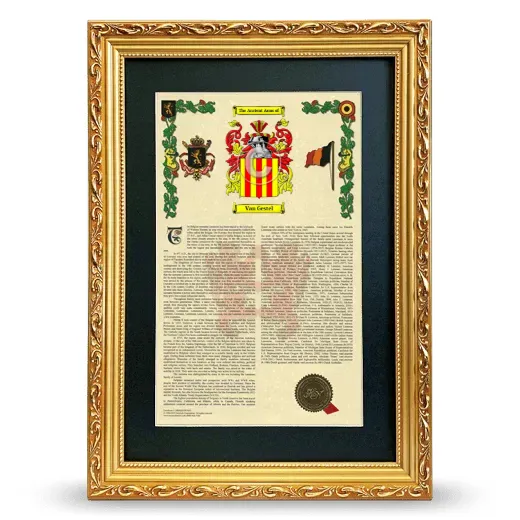 Van Gestel Deluxe Armorial Framed - Gold