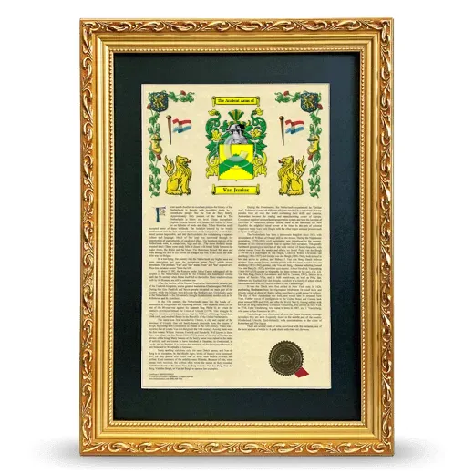 Van Junius Deluxe Armorial Framed - Gold
