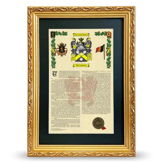 Van Leeuwen Deluxe Armorial Framed - Gold