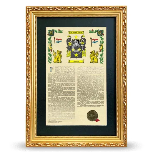 Aarsen Deluxe Armorial Framed - Gold