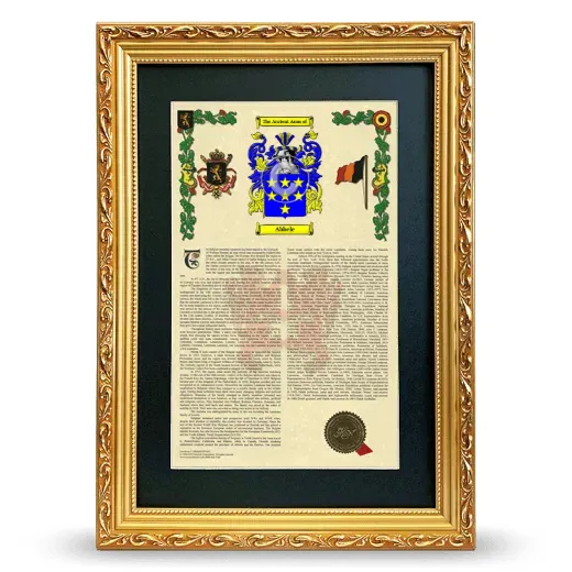 Abbele Deluxe Armorial Framed - Gold