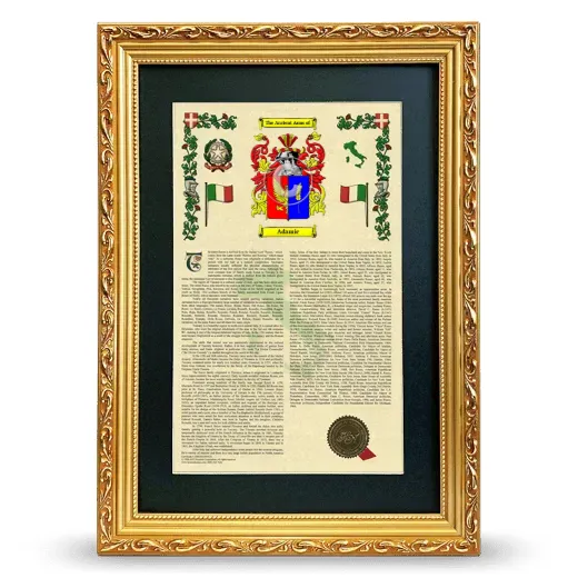 Adamic Deluxe Armorial Framed - Gold