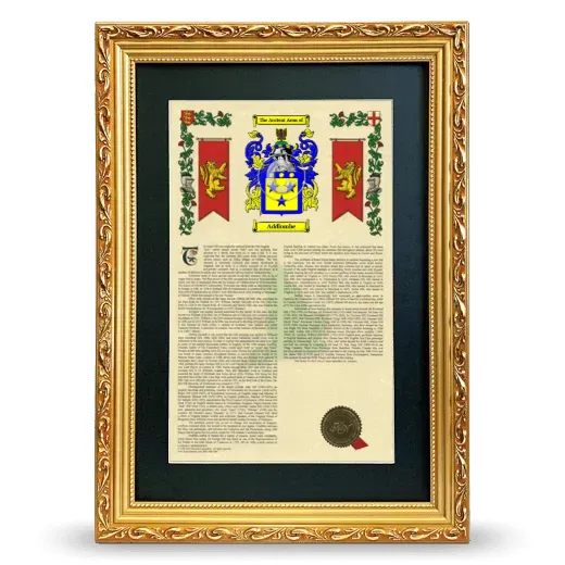 Addlombe Deluxe Armorial Framed - Gold