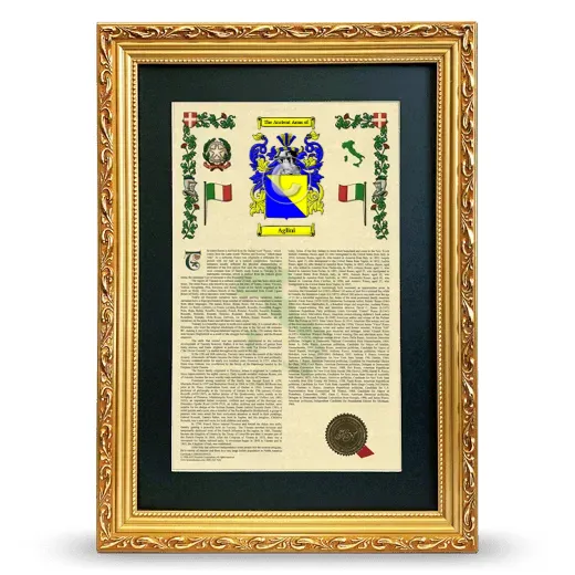 Aglini Deluxe Armorial Framed - Gold