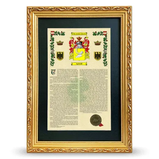 Agricole Deluxe Armorial Framed - Gold