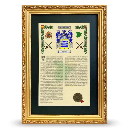 Aguado Deluxe Armorial Framed - Gold