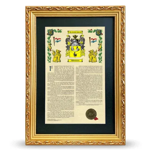 Akkermans Deluxe Armorial Framed - Gold