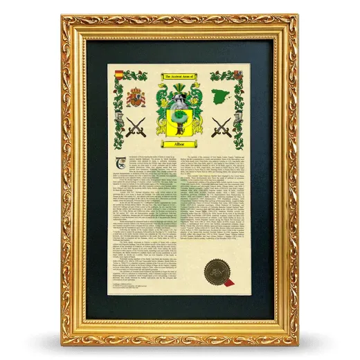 Albor Deluxe Armorial Framed - Gold