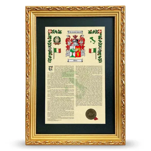 Aless Deluxe Armorial Framed - Gold