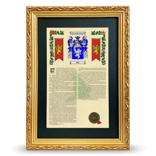 Aley Deluxe Armorial Framed - Gold