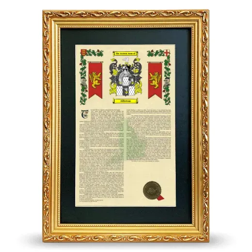 Alfreton Deluxe Armorial Framed - Gold