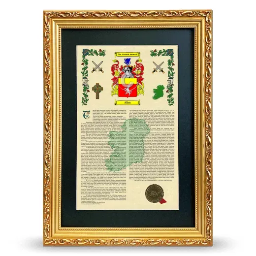 Alins Deluxe Armorial Framed - Gold