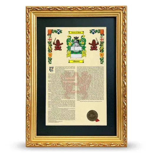 Allanson Deluxe Armorial Framed - Gold