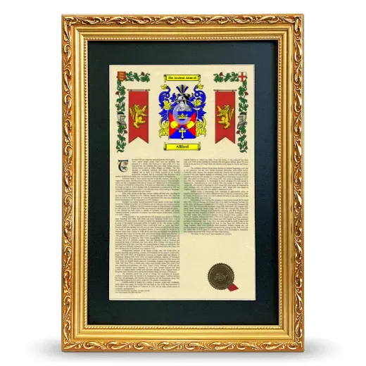 Allfred Deluxe Armorial Framed - Gold