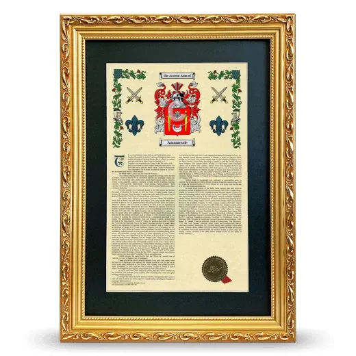 Ammarssie Deluxe Armorial Framed - Gold