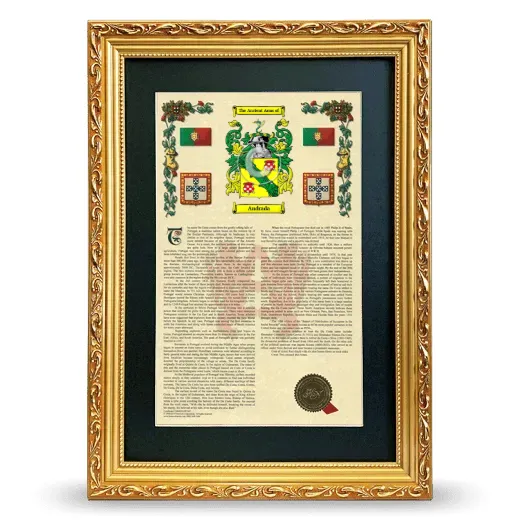 Andrada Deluxe Armorial Framed - Gold