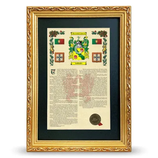 Andrades Deluxe Armorial Framed - Gold