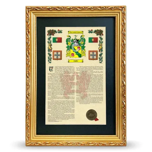 Andre Deluxe Armorial Framed - Gold
