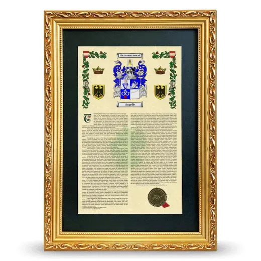 Angelle Deluxe Armorial Framed - Gold