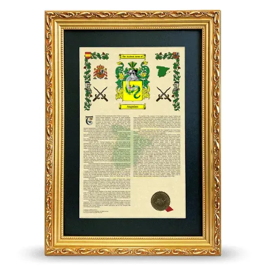 Anguian Deluxe Armorial Framed - Gold