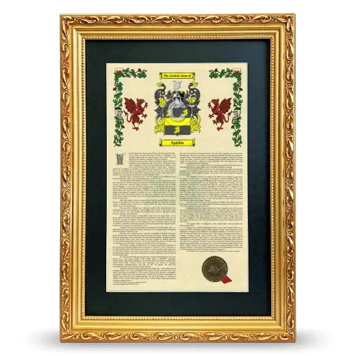 Apjohn Deluxe Armorial Framed - Gold