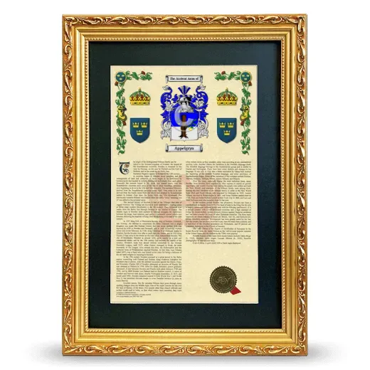 Appelgryn Deluxe Armorial Framed - Gold