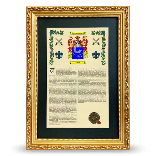Arcan Deluxe Armorial Framed - Gold