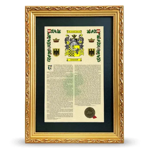 Arenstorff Deluxe Armorial Framed - Gold