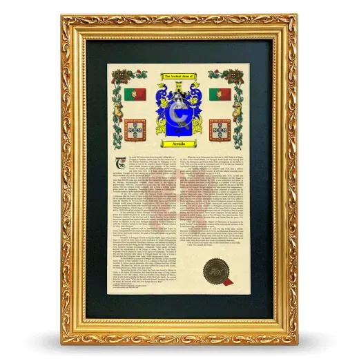 Arruda Deluxe Armorial Framed - Gold