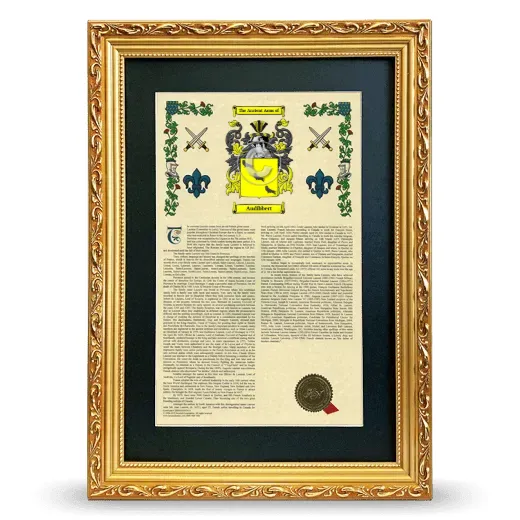 Audibbert Deluxe Armorial Framed - Gold