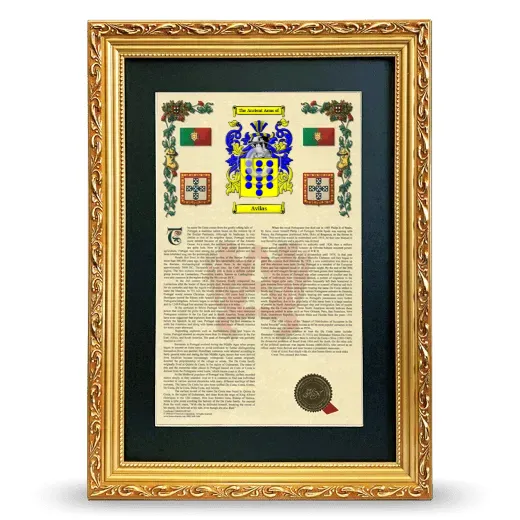 Avilas Deluxe Armorial Framed - Gold