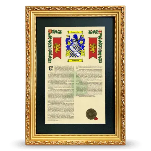 Awkward Deluxe Armorial Framed - Gold