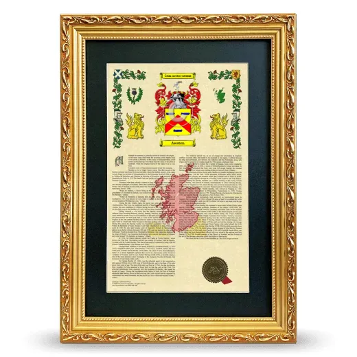 Awsten Deluxe Armorial Framed - Gold
