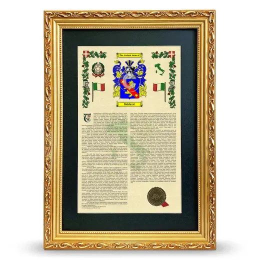 Baldazzi Deluxe Armorial Framed - Gold