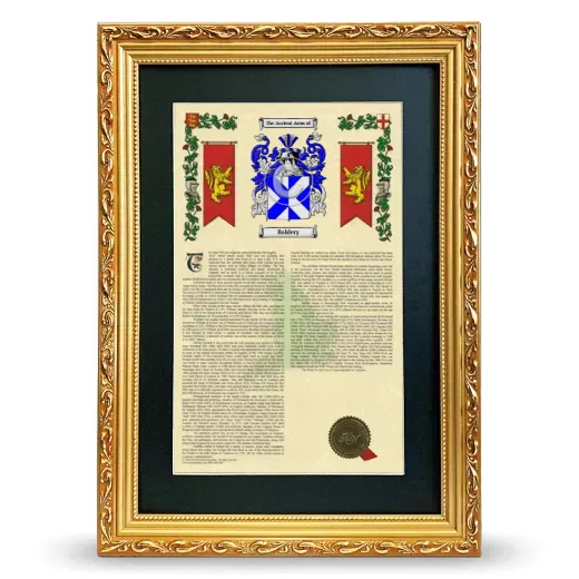 Baldery Deluxe Armorial Framed - Gold