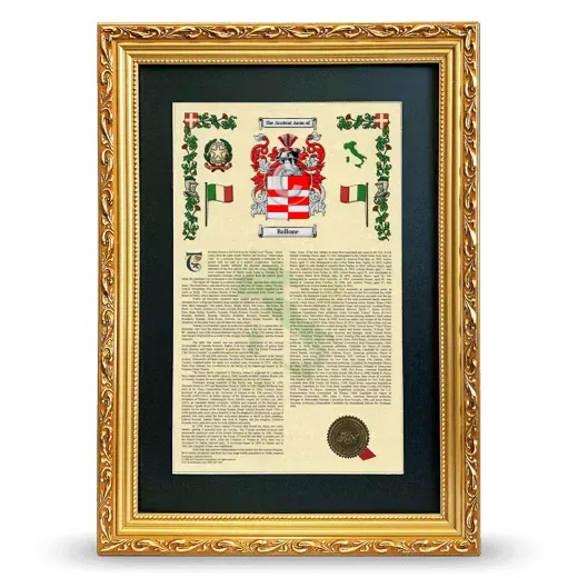 Ballone Deluxe Armorial Framed - Gold