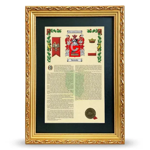 Baransky Deluxe Armorial Framed - Gold