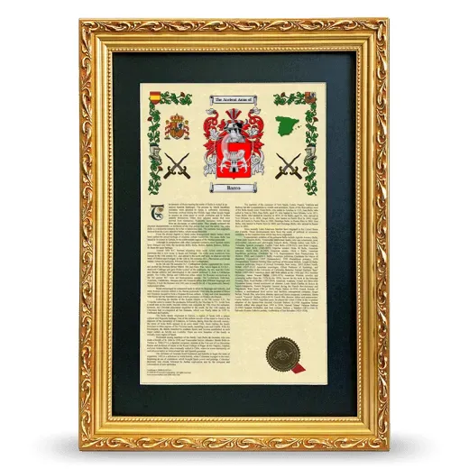 Barco Deluxe Armorial Framed - Gold