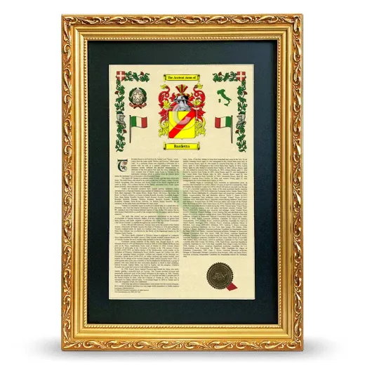 Bardetta Deluxe Armorial Framed - Gold