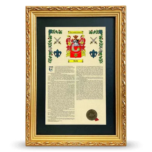 Bardy Deluxe Armorial Framed - Gold